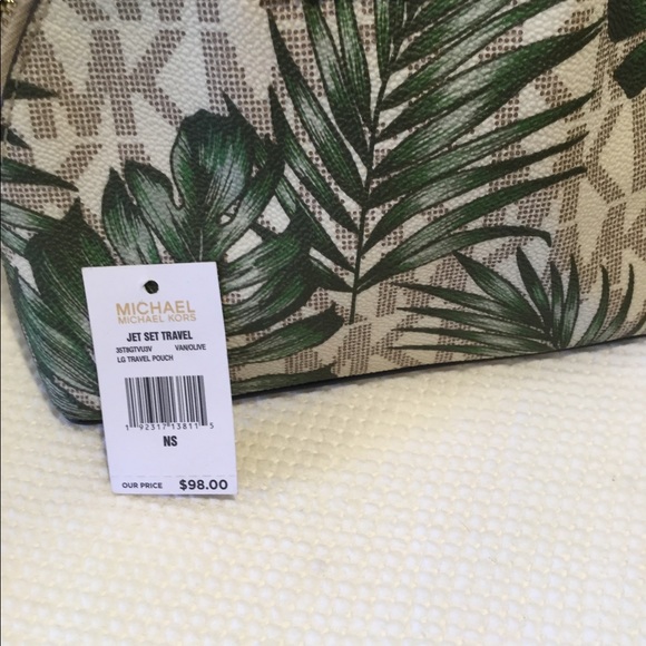 Green palms makeup bag - Picture 6 of 6